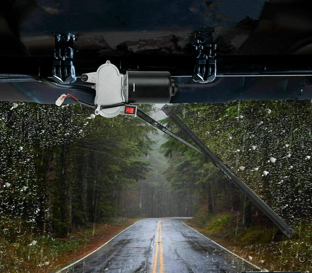 12V Hard Coated Polycarbonate Universal Windshield Wiper Kit P289357