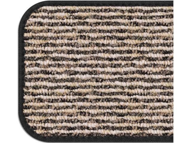 Set of 15 Black Carpet Stair Treads F43356