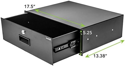 19 Inch Rack Mount Lockable Deep Drawer 3U Pack of 2 Z730