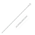 14K White Gold Solid Figaro Chain 20'' L747
