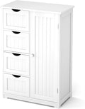 Bathroom Floor Cabinet with 4 Drawers and Door Y7605