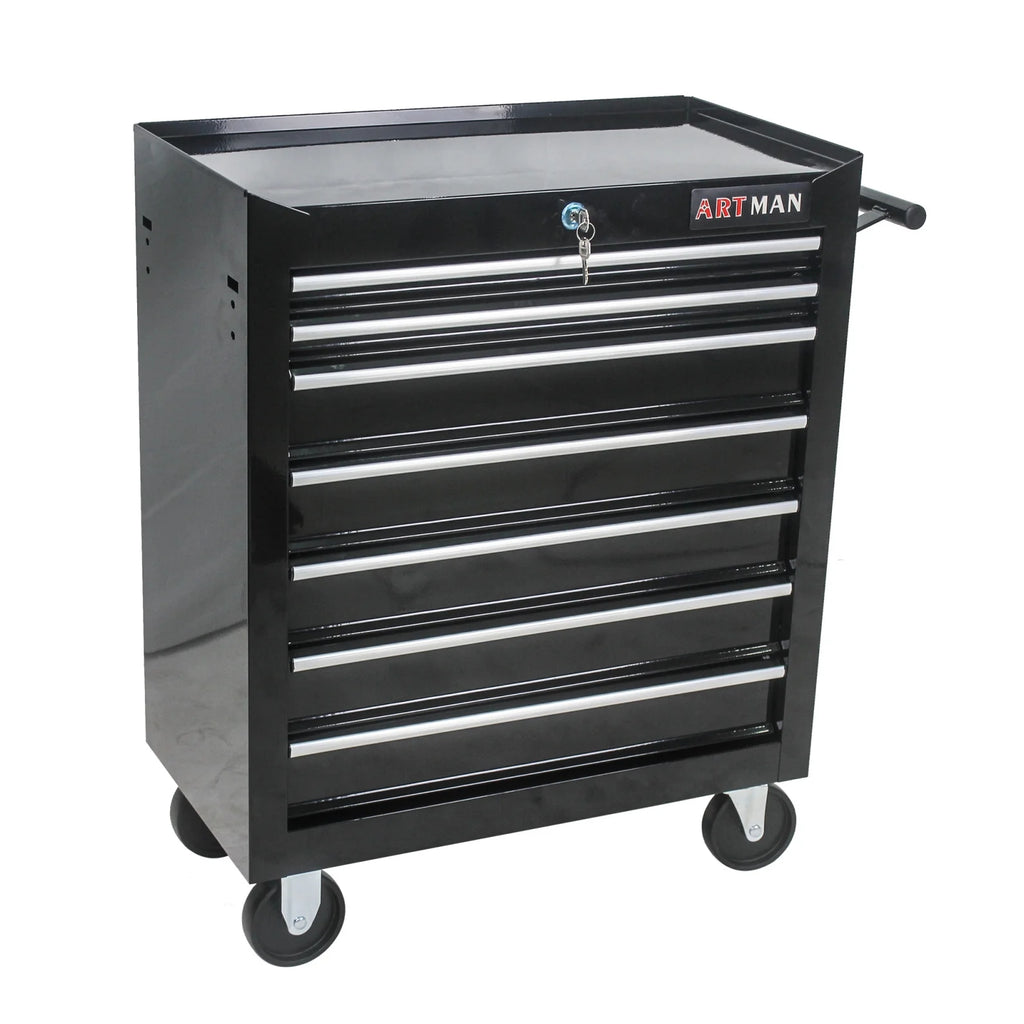 Blue 7 Drawer Rolling Tool Chest with Lock R65906
