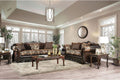 Brown Chenille Sofa and Loveseat S5130