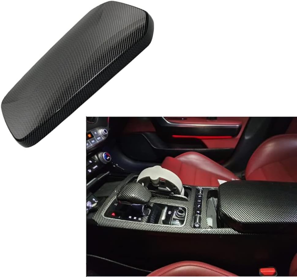 Carbon Fiber Armrest Panel Cover Trim Pack of 2 U98583