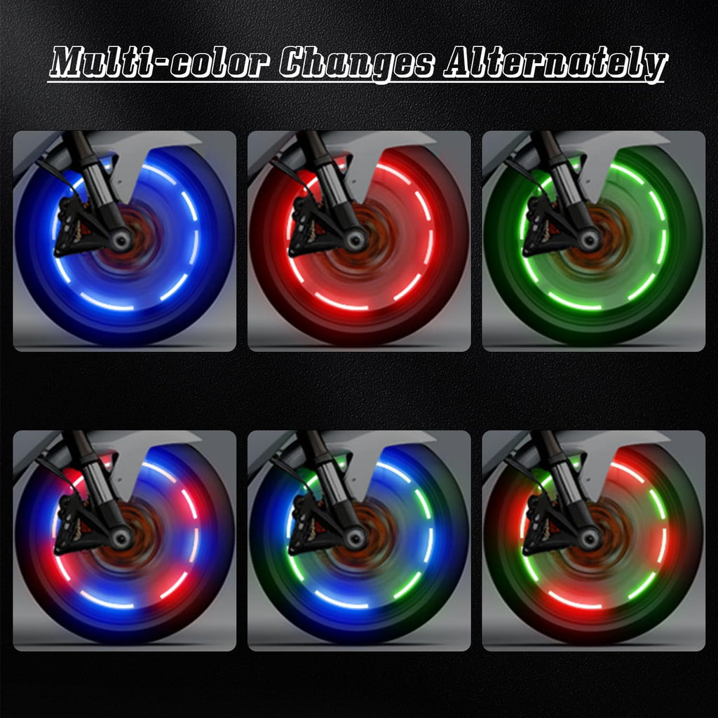 4 PCS Tire Valve Light LED Wheel Lights F10890