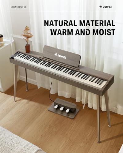 Black 88 Key Digital Piano with Graded Hammer Weighted Keyboard P908073