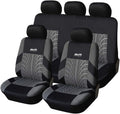 Gray 9pcs Car Seat Covers Full Set Z733