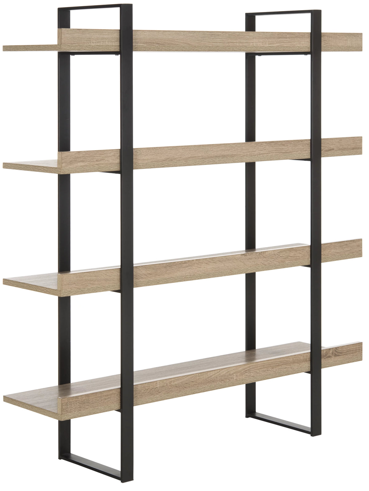 Oak Black 4 Tier Etagere C30370