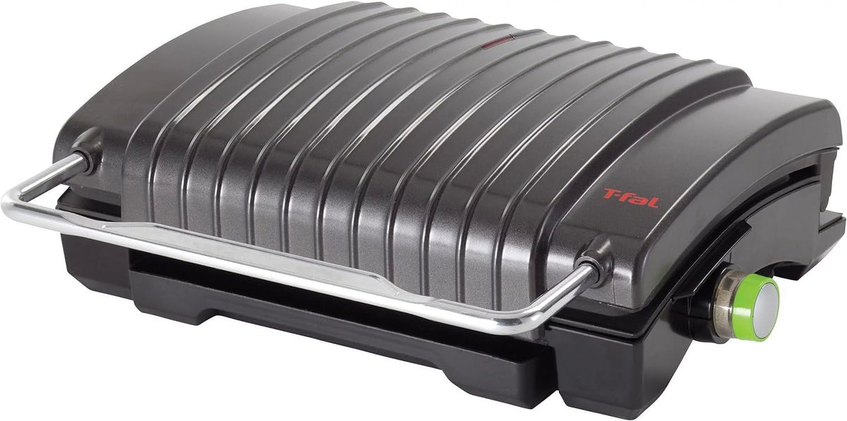 4-Burger Curved Grill With Non-Stick Plates, Silver P724