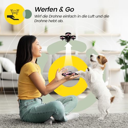 Red Mini Drone with 3 Batteries Z469