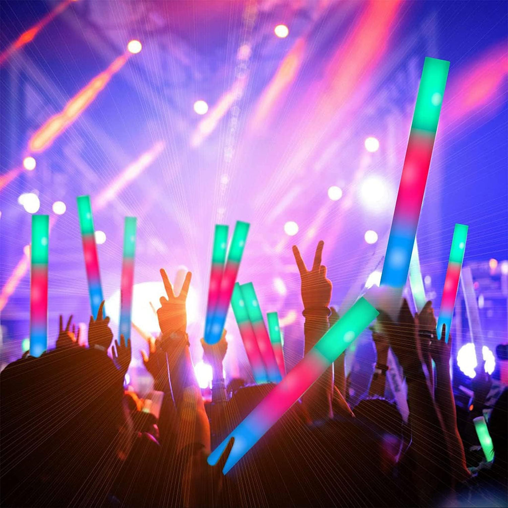 28 Pcs LED Foam Glow Sticks L467310
