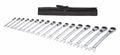 17 Pc Metric Ratcheting Wrench Set O104