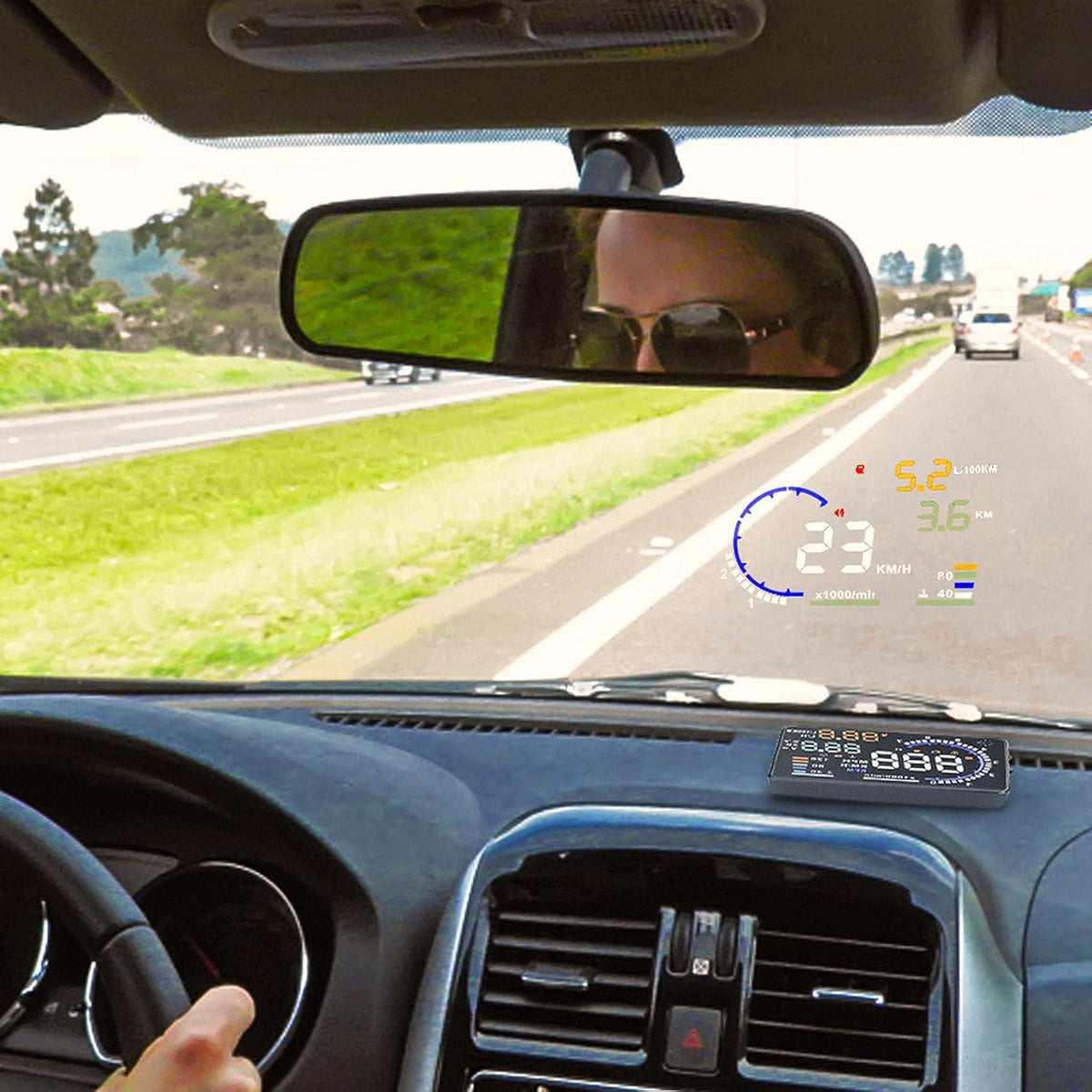5.5 inches Multi Color Car HUD Head up Display O404630