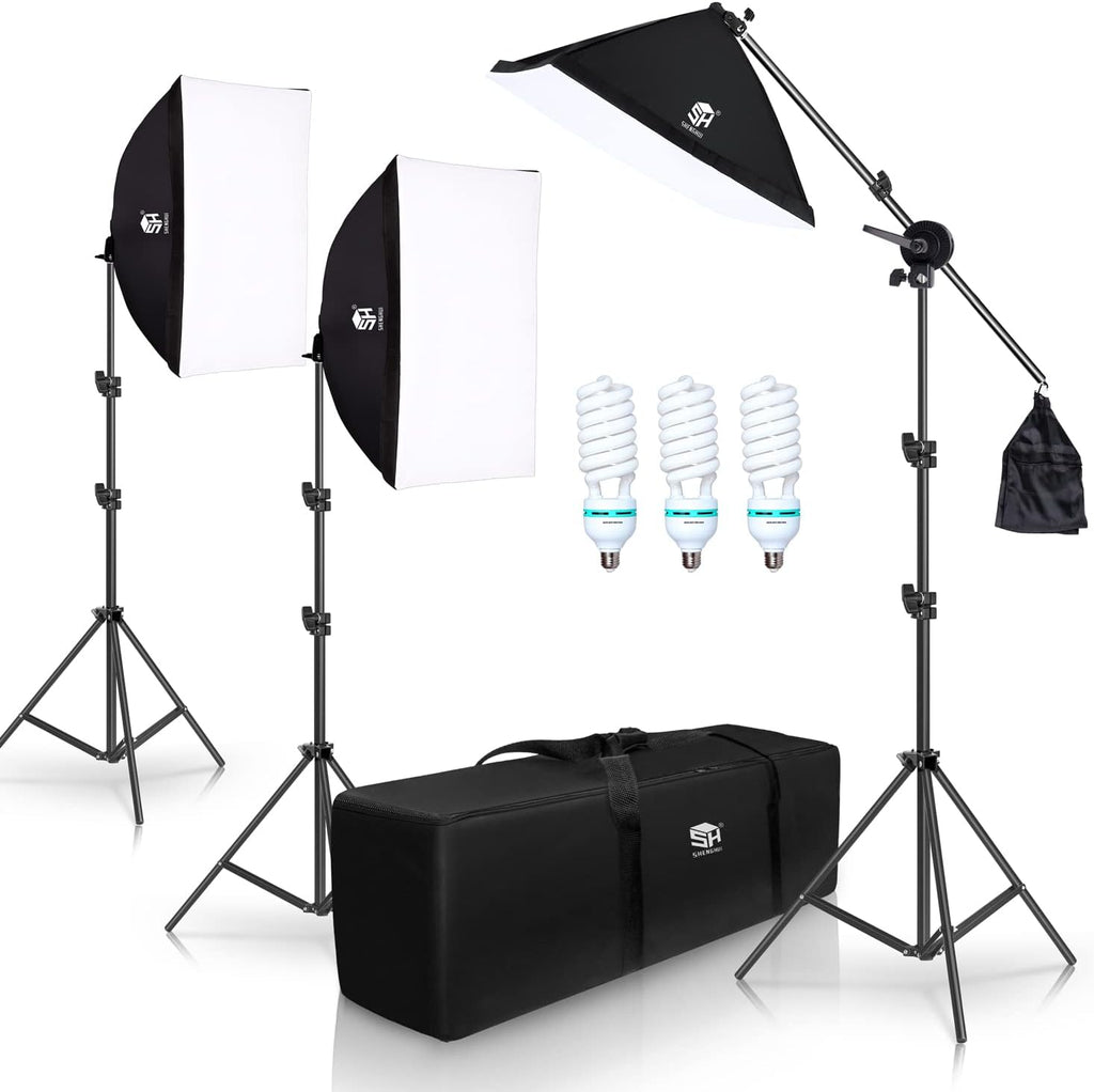 Photo Studio Lighting Kit Set with Softbox and Light Stand N353995