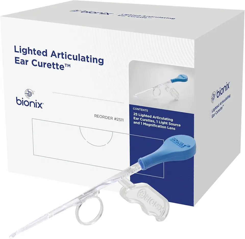 Lighted Articulating Ear Curette, 25 Count M31760