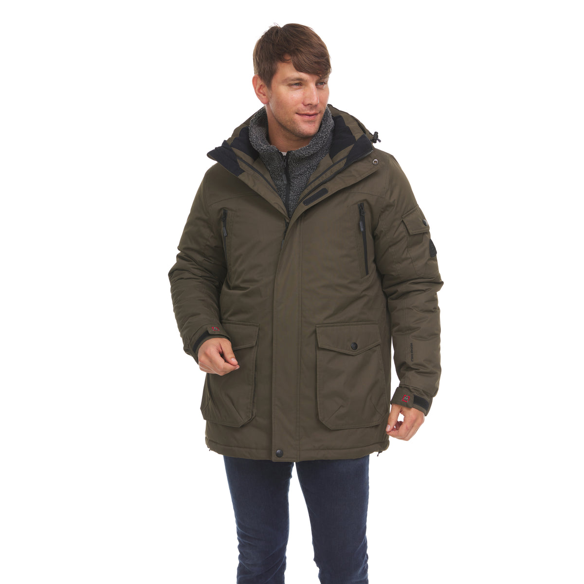 Men’s 3 in 1 Waterproof Winter Ski Jacket with Inner Fleece P195