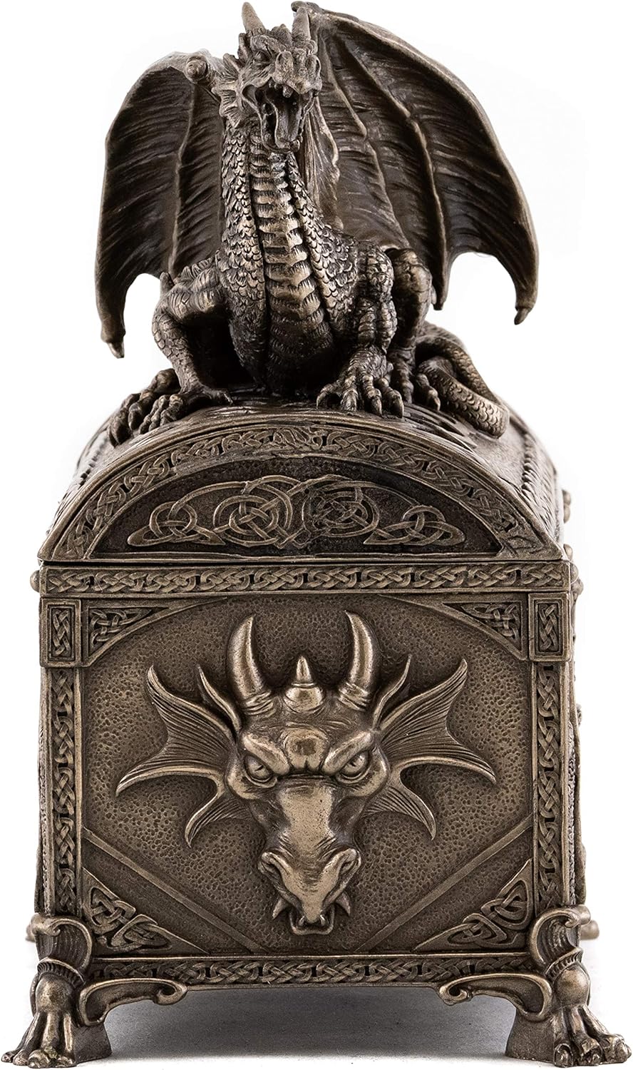 7-Inch Cold Cast Bronze Jewelry Box G69420