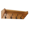 Wall Mounted Coat Rack, Light Oak E7050