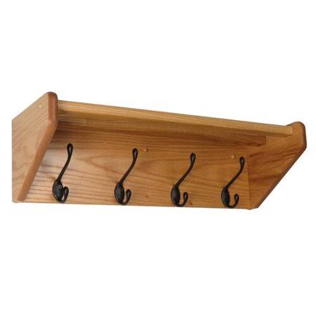 Wall Mounted Coat Rack, Light Oak E7050