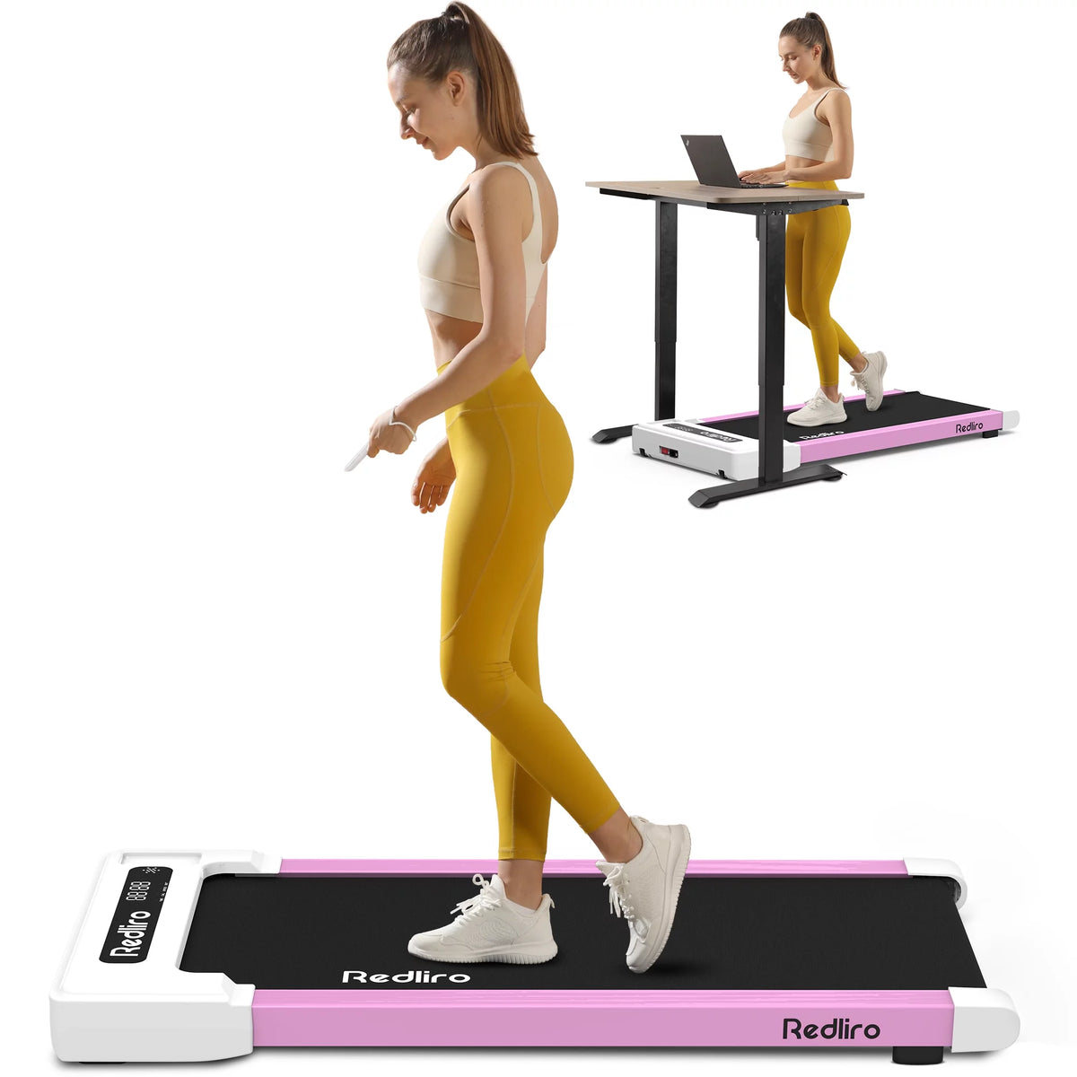 White 2.25HP Walking Pad Treadmill P2382