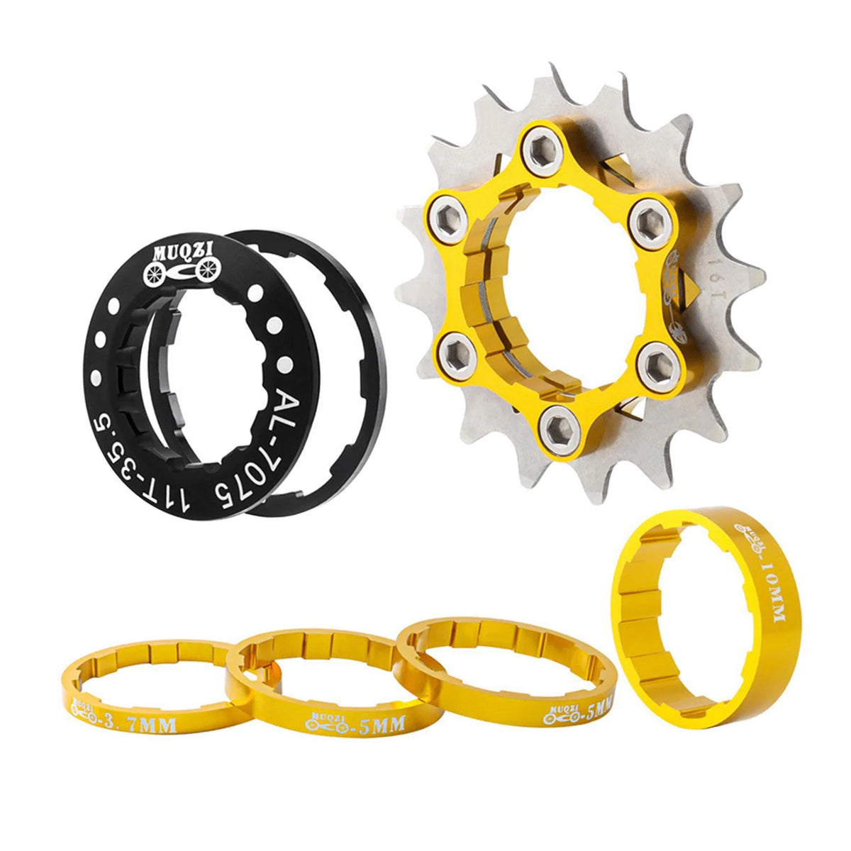 16T Single Cog Set Aluminum Alloy Freewheel Gear for Mountain Bike Hubs BMX M533