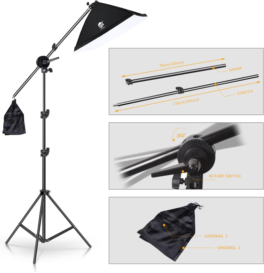 Photo Studio Lighting Kit Set with Softbox and Light Stand N353995