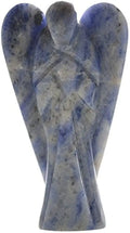 Carved Angel Healing Crystal Gemstone with Gift Pouch L521