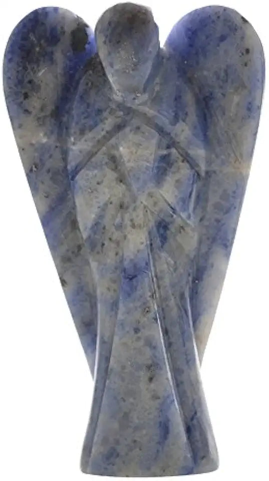 Carved Angel Healing Crystal Gemstone with Gift Pouch L521