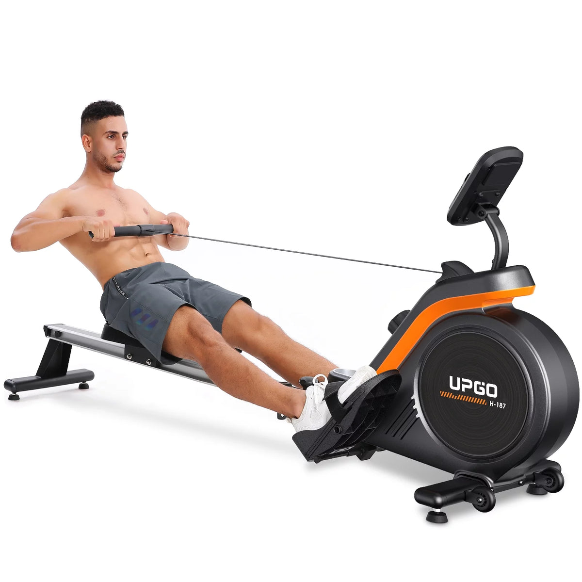 Magnetic Rowing Machine 350lbs Weight Capacity 8 Level Resistance R986