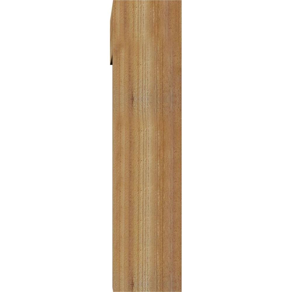 8x22W x 30x22D x 34x22H Rough Sawn Bracket with Offset Brace, Western Red Cedar G5492