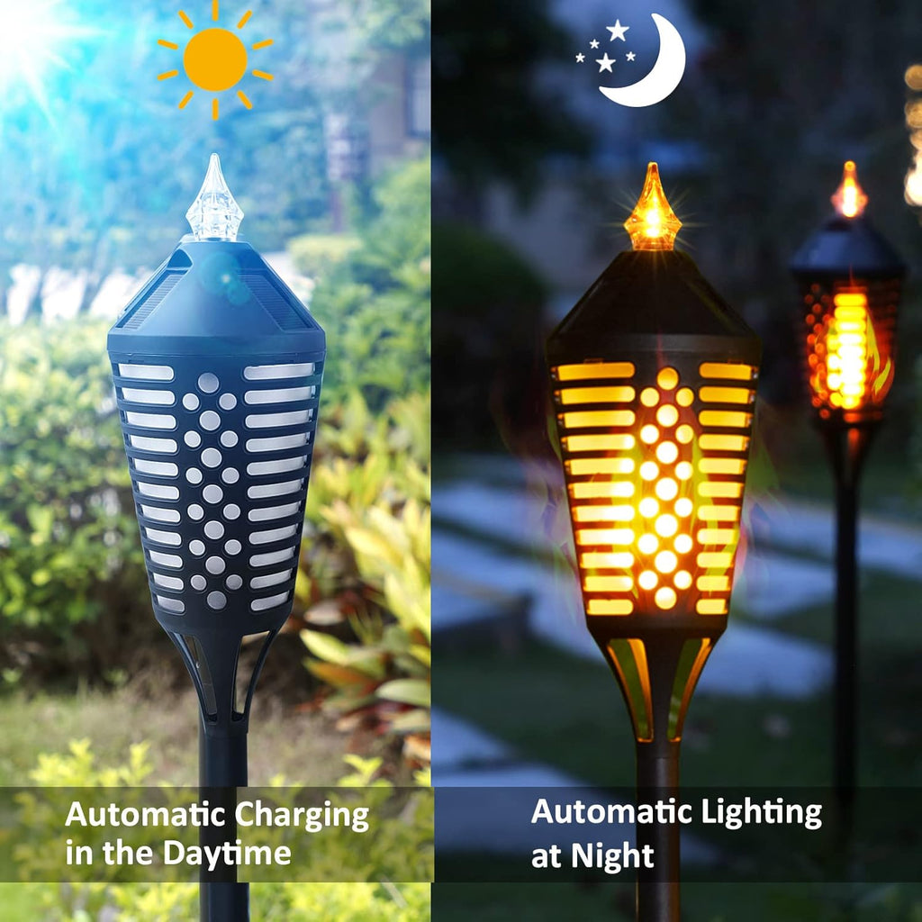 40 Outdoor Waterproof Solar Torch Lights, 6 Pack B60878
