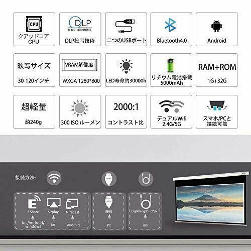 Smart Mobile DLP Mini Projector H951518