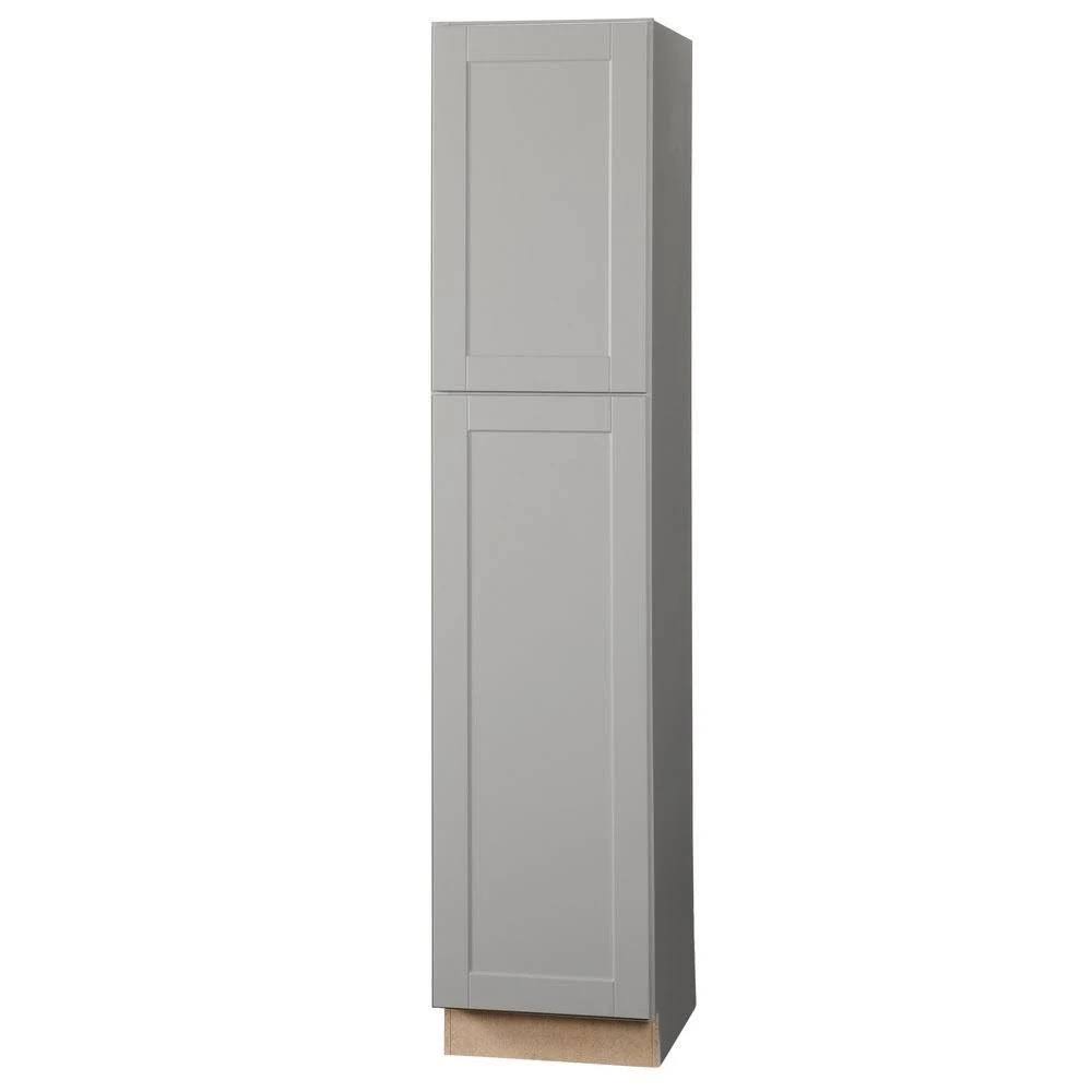 Shaker Assembled Pantry Kitchen Cabinet in Dove Gray Y7874