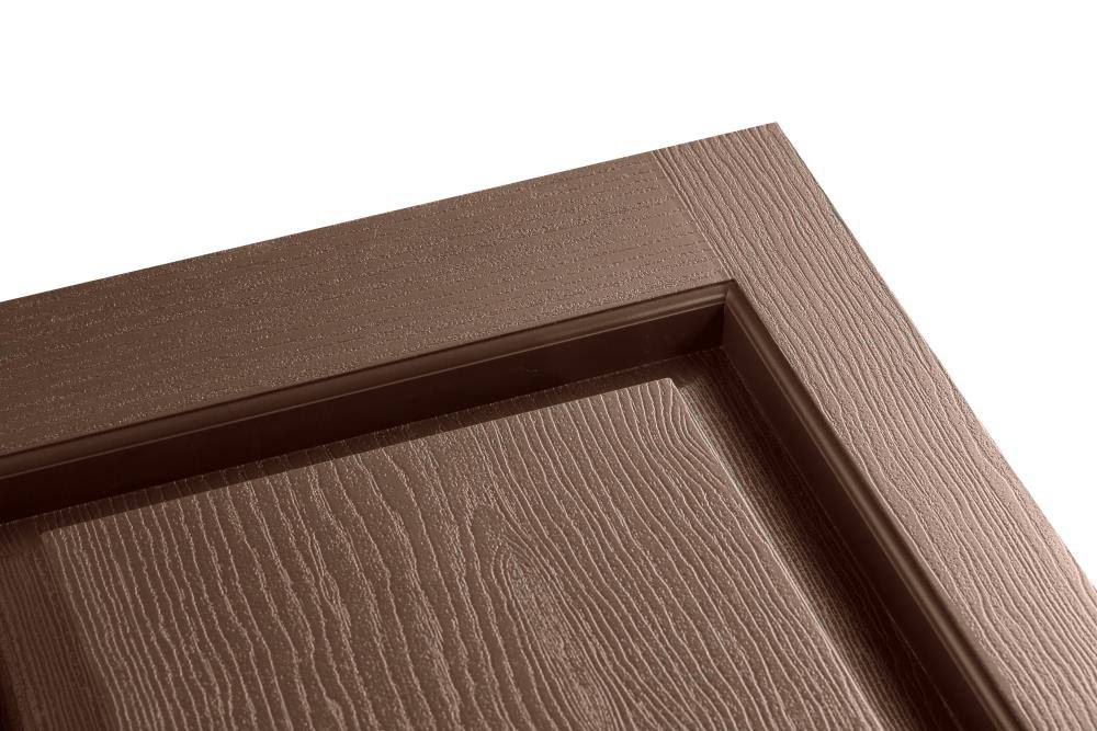 Brown Raised Panel Vinyl Exterior Shutters W30424