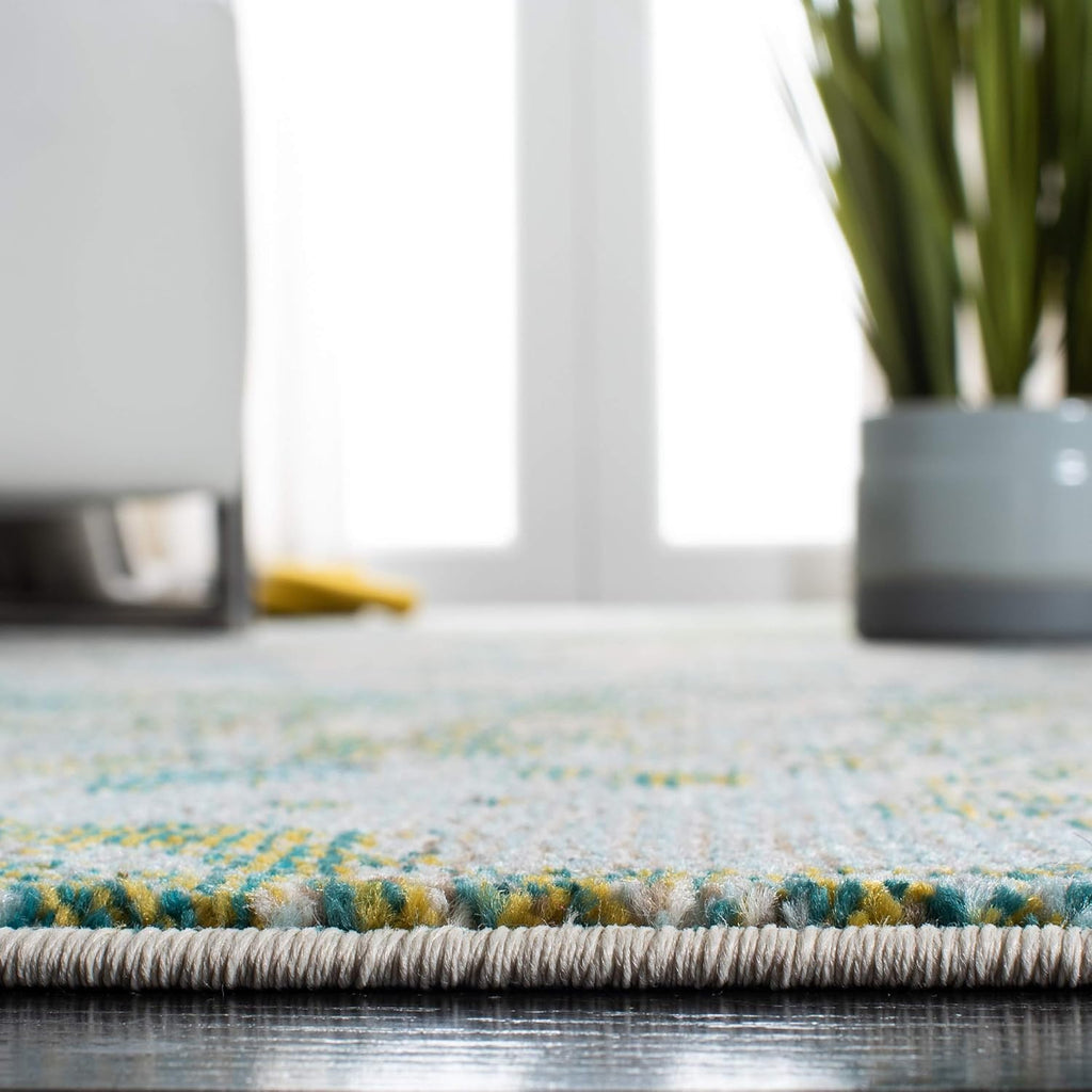 Green & Blue Runner Rug Z7205