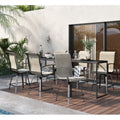 Outdoor Swivel Bar Chairs Set of 6 Q43511