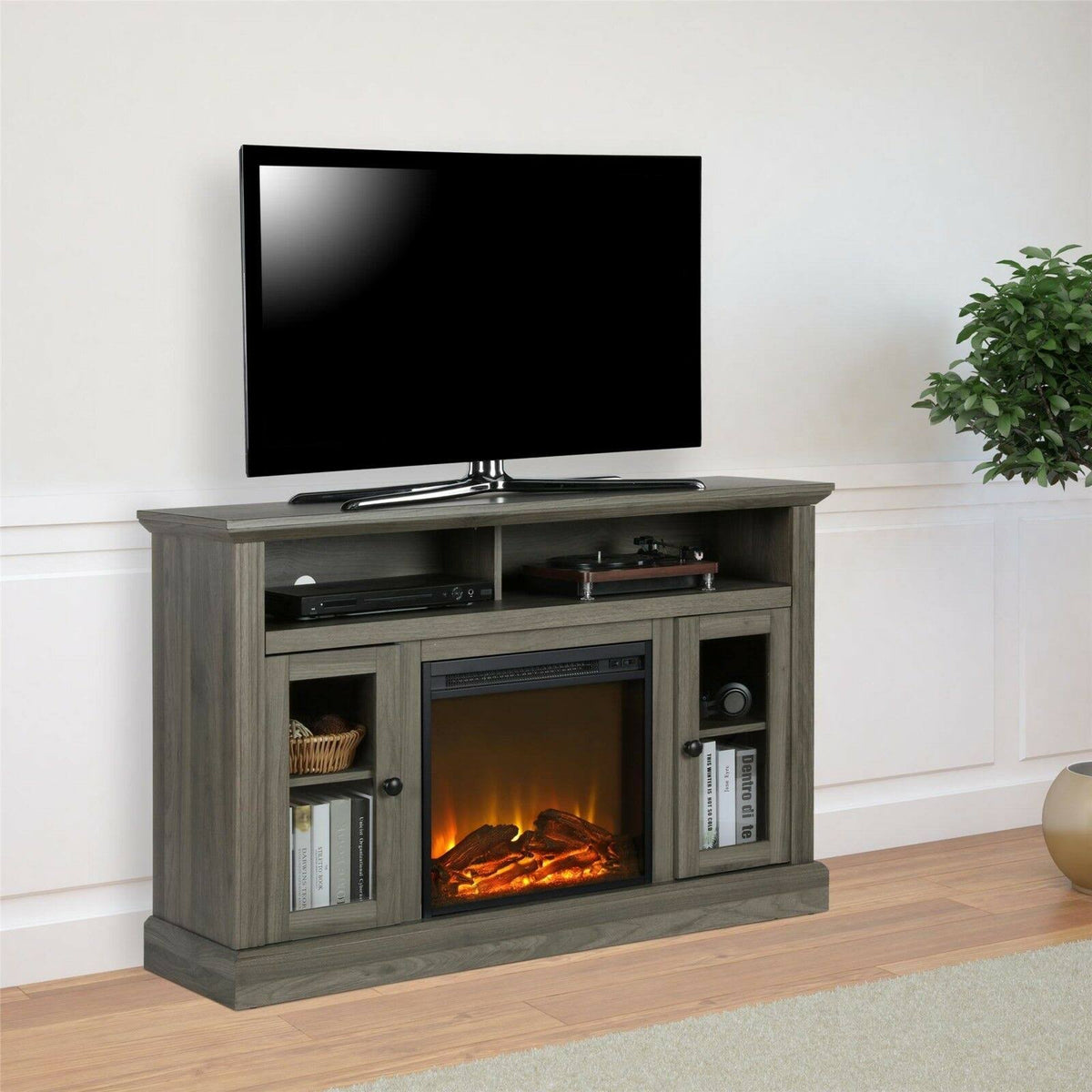 Electric Fireplace TV Console R381