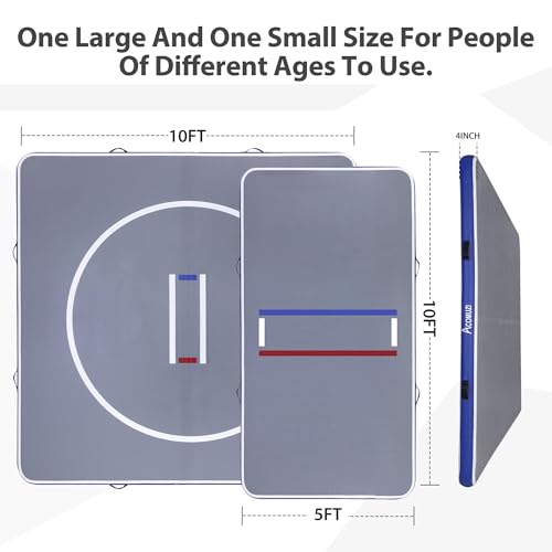 Gray Inflatable Wrestling Mat 10FT/5FT S231