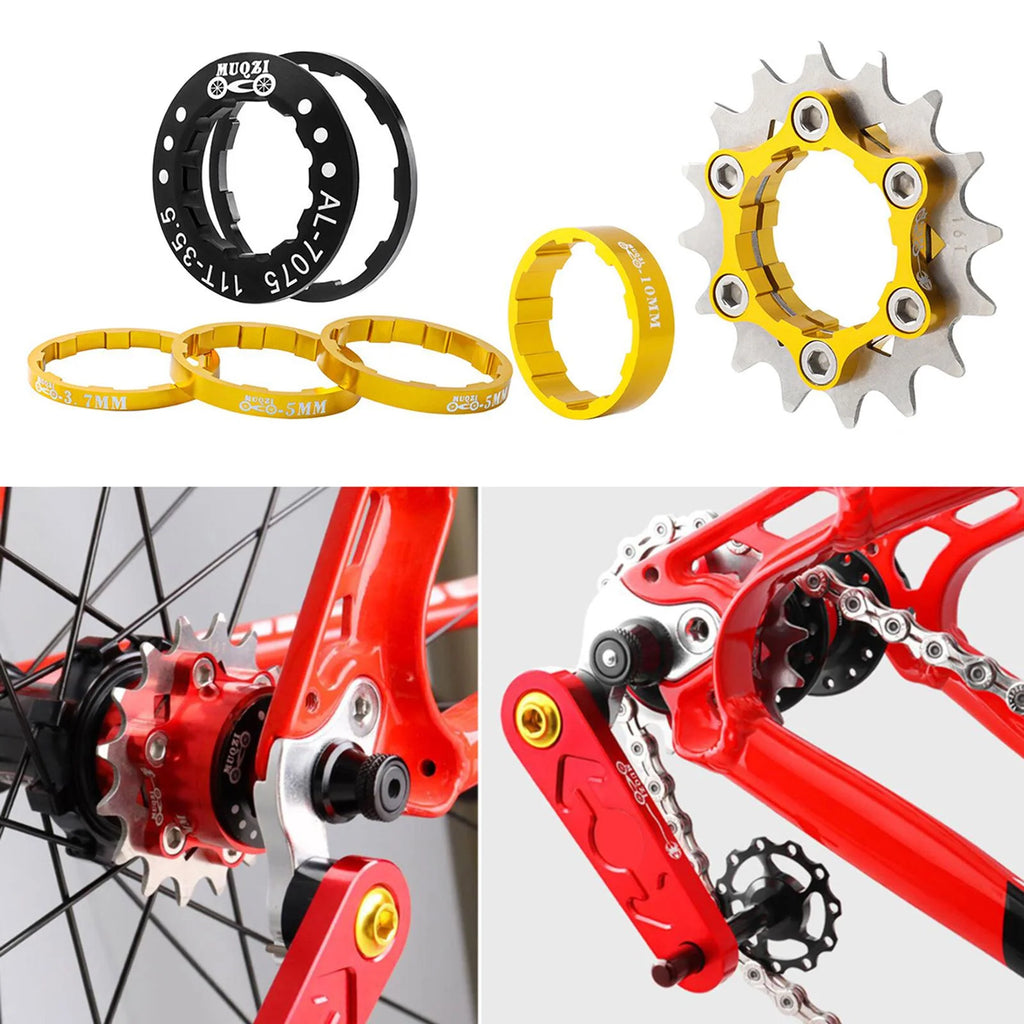 16T Single Cog Set Aluminum Alloy Freewheel Gear for Mountain Bike Hubs BMX M533
