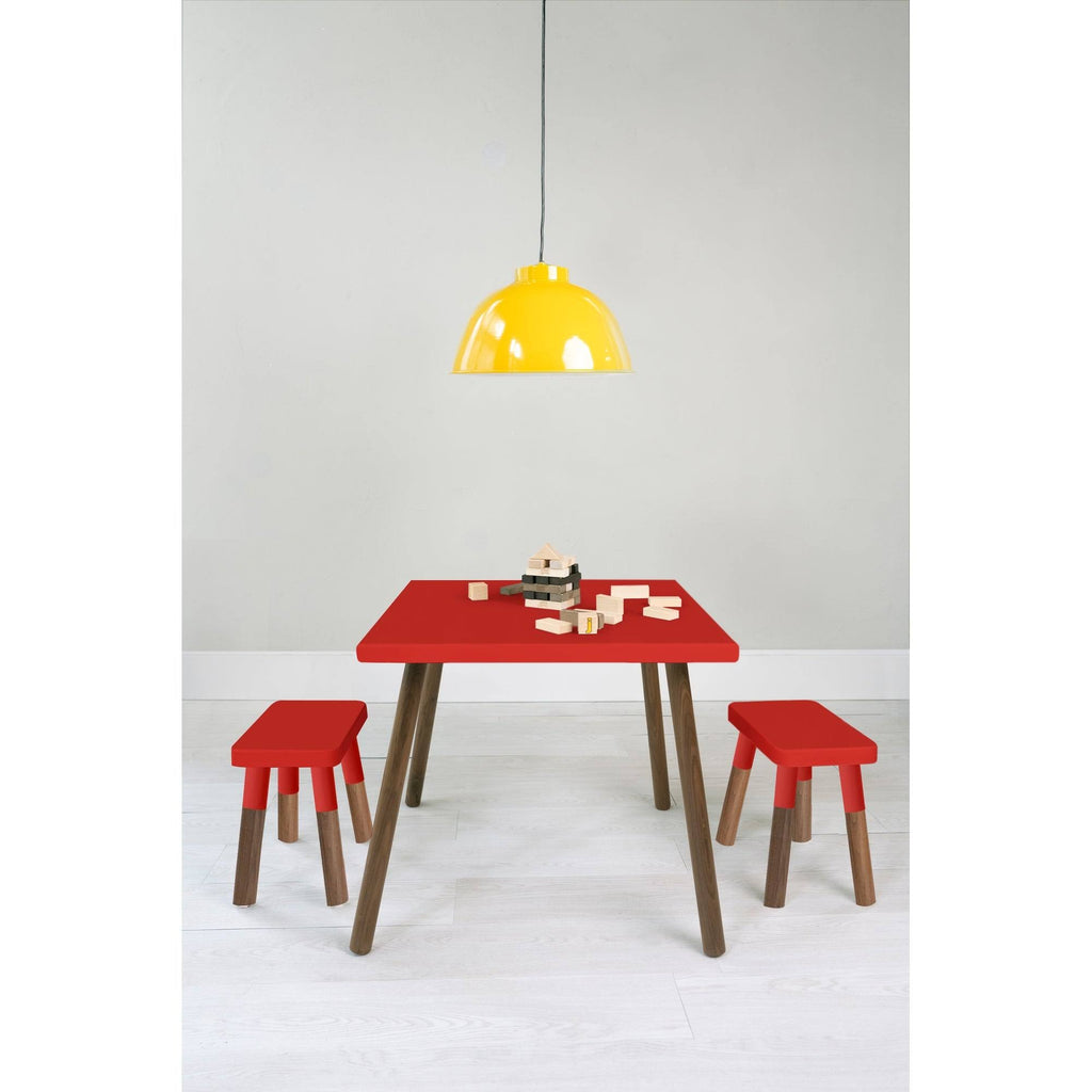 Red/Walnut Wood Kids Chairs (Set of 2) Z96624