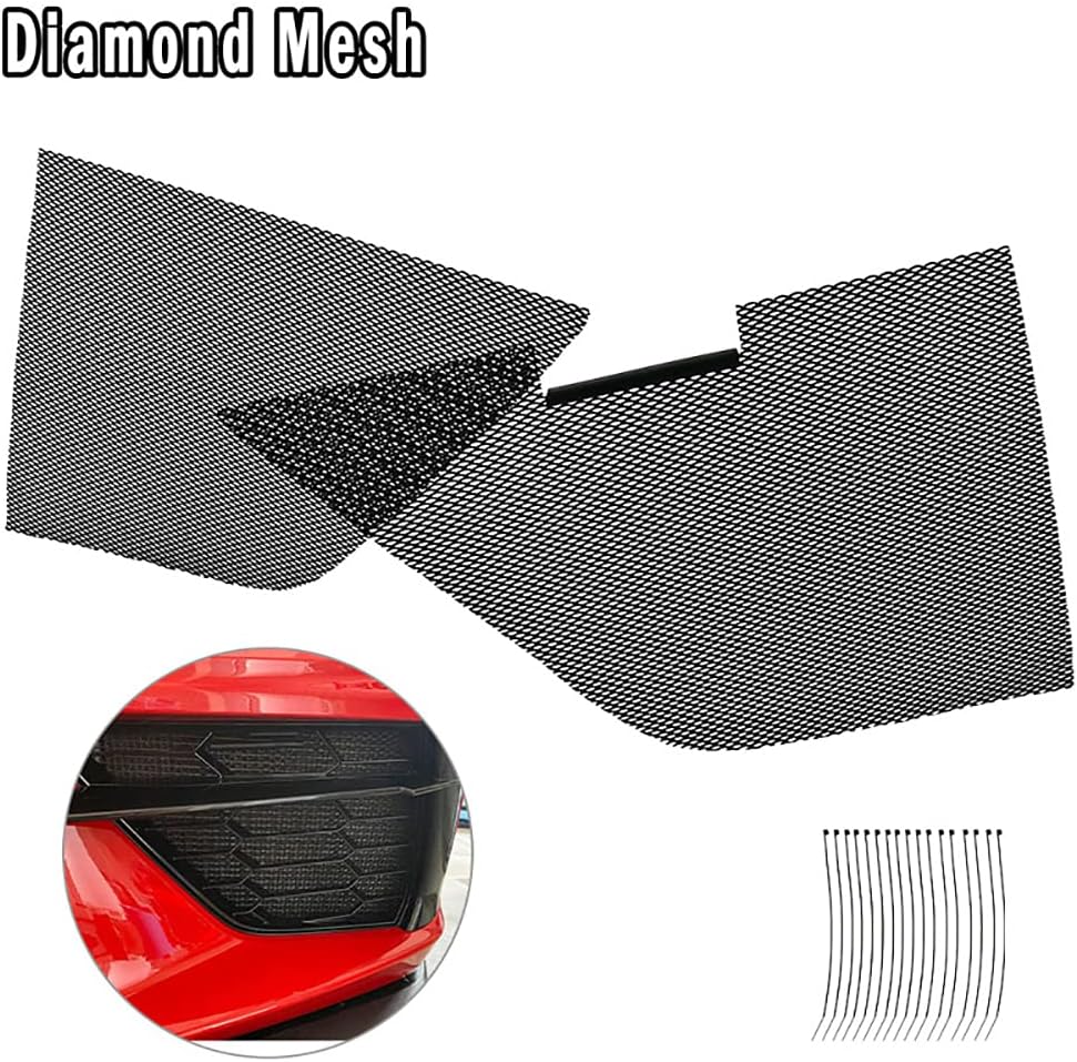 2Pcs Aluminum Car Grille Mesh Set V933