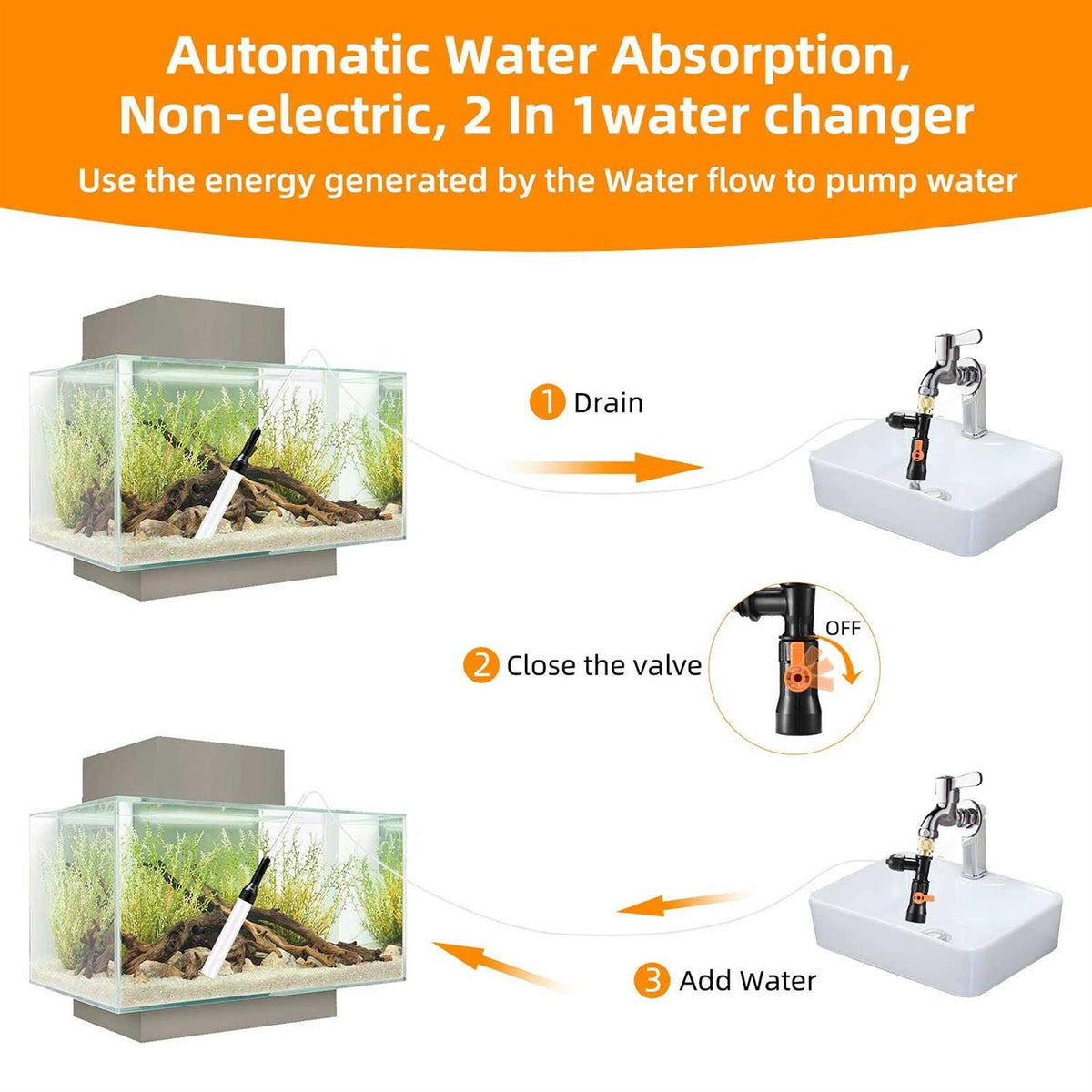 Gravel Vacuum Aquarium Water Changer G269482