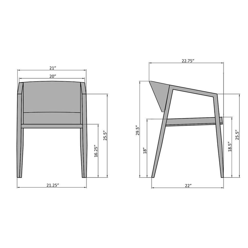 White/Stainless Steel Armchair A4671