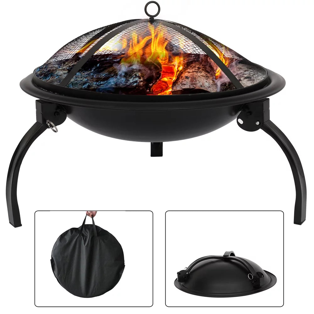 Portable Charcoal Grill and Offset Smoker T9233