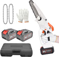 Mini Chainsaw Cordless 6'' 36V with 2 Rechargeable Batteries D371433