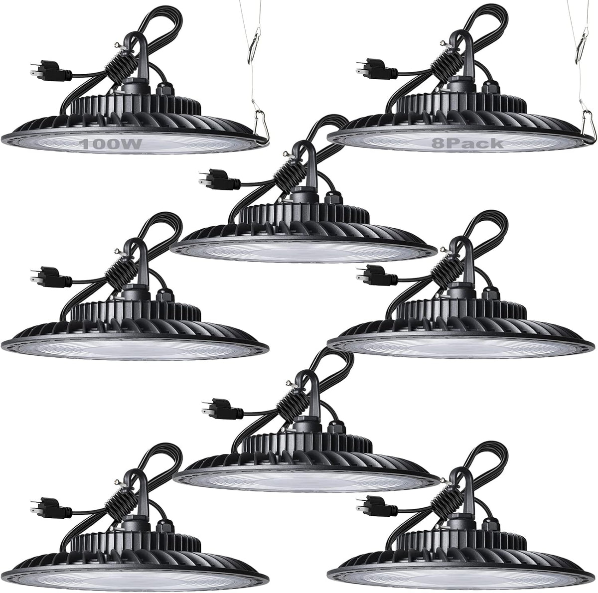 100W LED High Bay Light 5000K 14000LM 8Pack S76213