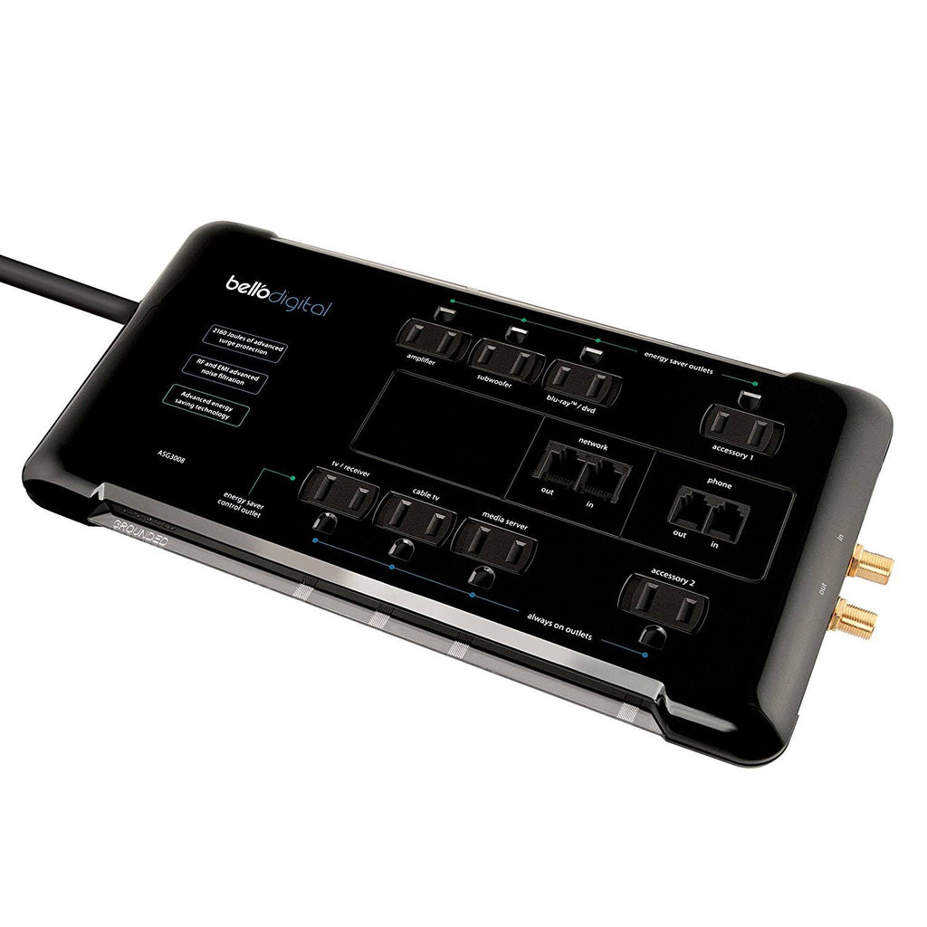 8 Outlet Energy Saving Surge Protector B69698