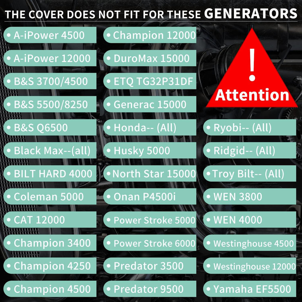 Black Ultra Heavy Duty Generator Tent Cover H802