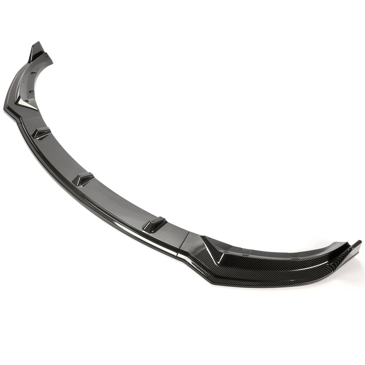 Carbon Fiber Printing Front Bumper Lower Lip Splitter Kit 3PCS I738