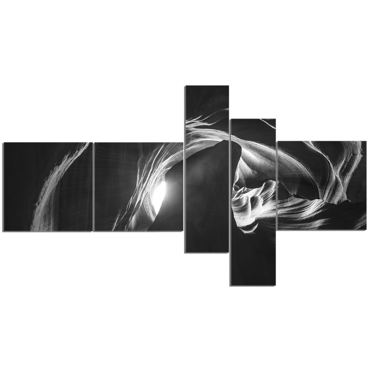 Antelope Canyon Landscape Photography Canvas Print 5 Panels B4632